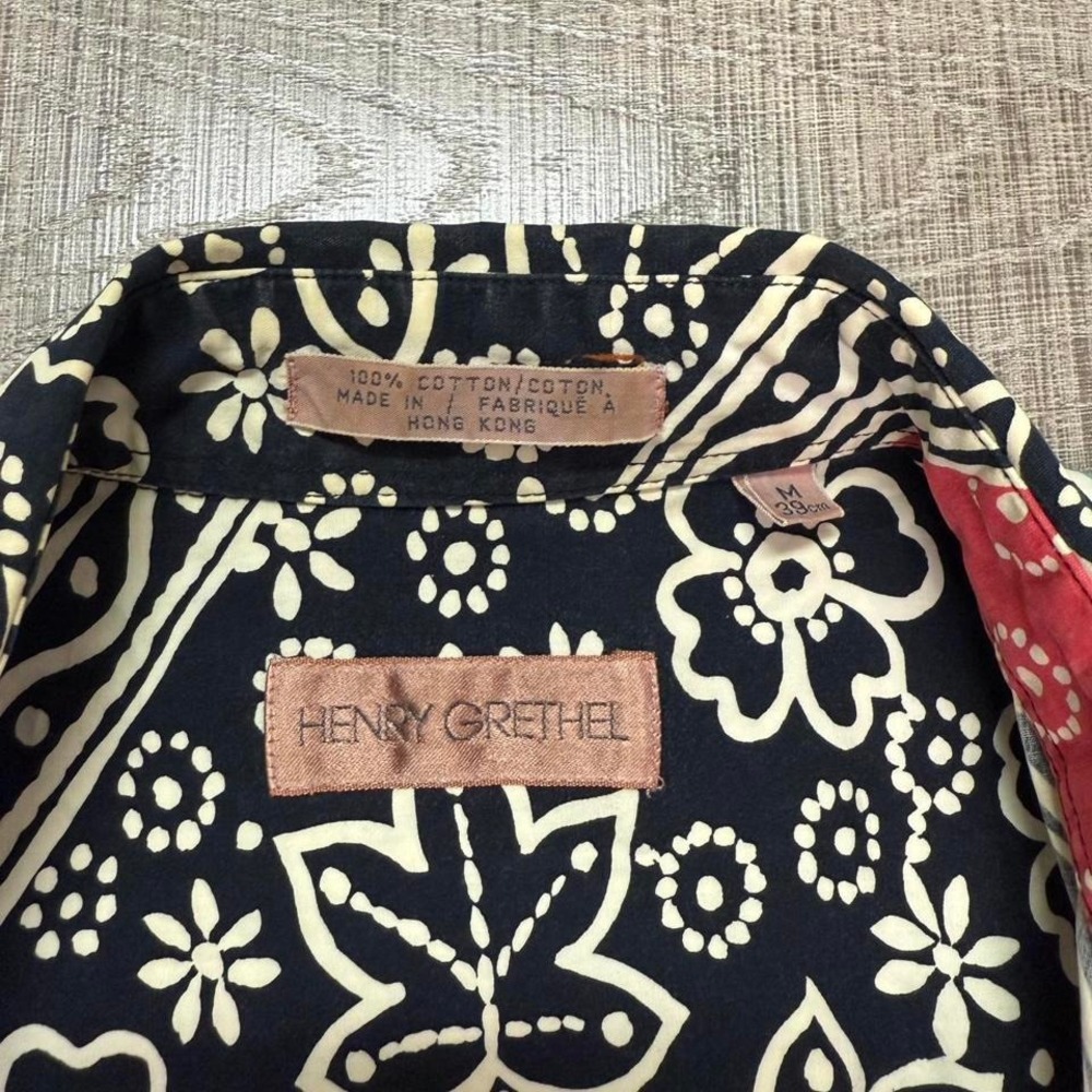 Vintage 90s Patchwork Bandana Button-Up | Made in Hong Kong - Picture 2 of 5